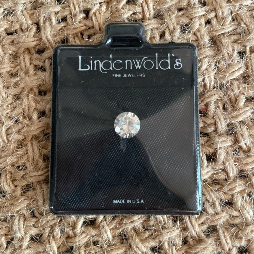 VINTAGE LINDENWOLD FINE JEWELERS 1 CARAT ROUND CUBIC ZIRCONIA LOOSE DIAMOND